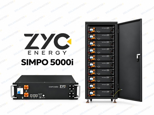 [BAT-BLV-ZYC-001] Batería de litio LifePO₄ 5.12kWh | SIMPO 5000i 51.2V-100Ah | LV